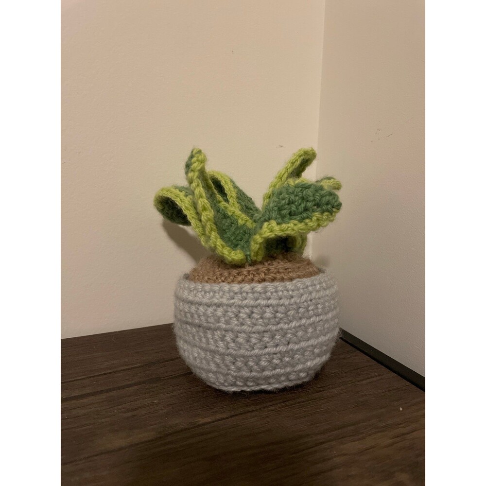 Handmade Crochet Amigurumi‎ Snake Plant